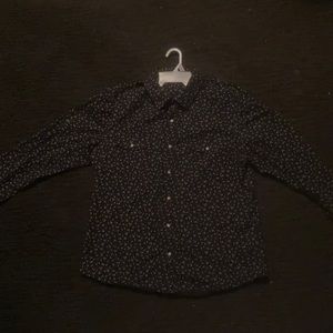 Men’s floral print dress up shirt